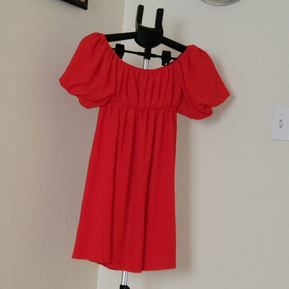 Not Rated Red Off-Shoulder Mini Dress